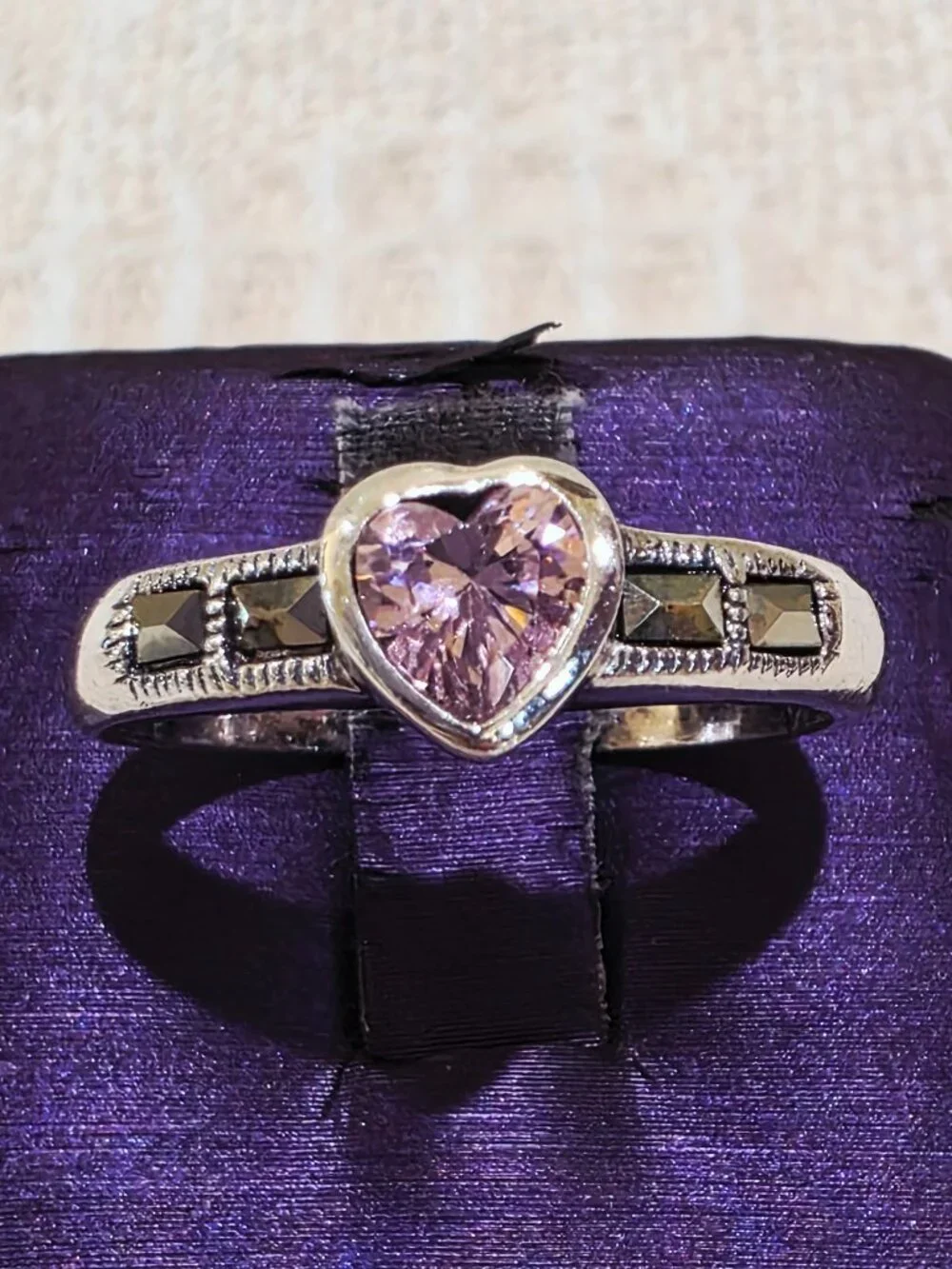 Vintage Sterling Silver vintage bezel